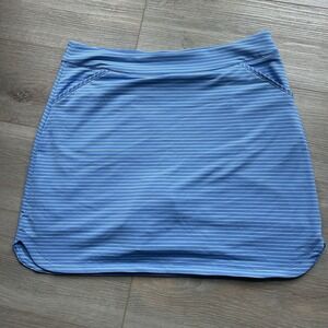 Peter Millar Sky Blue Striped Skort